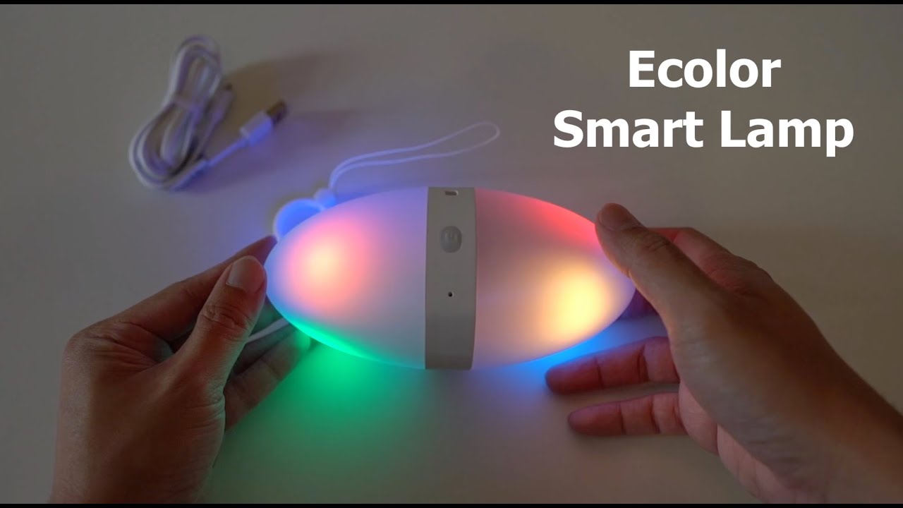 Ecolor Smart Gradient Egg Lamp Unboxing & Testing
