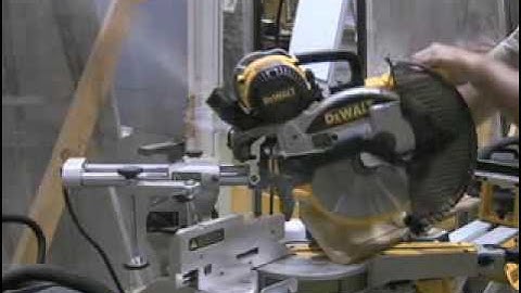 How to Cut Crown Molding in a Nested Position with a DEWALT Miter Saw