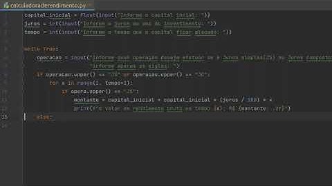 Python - Programa de juros simples e juros compostos(Para iniciantes)