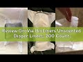 Review GroVia BioLiners Unscented Diaper Liners, 200 Count