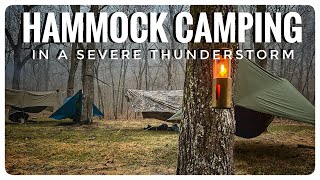 Spring Hammock Camping. Wind. Thunder. Lightning. Flash Flood. Bacon.