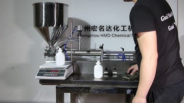 semi auto filling machine with hopper to fill