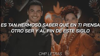 Video thumbnail of "Natalia Jiménez y Carlos Rivera - El Destino con letra"