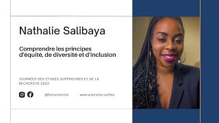 Comprendre les principes d'équité, de diversité et d'inclusion - Nathalie Salibaya