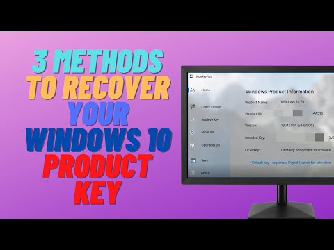 3 Methods to Recover your Windows 10 Product Key