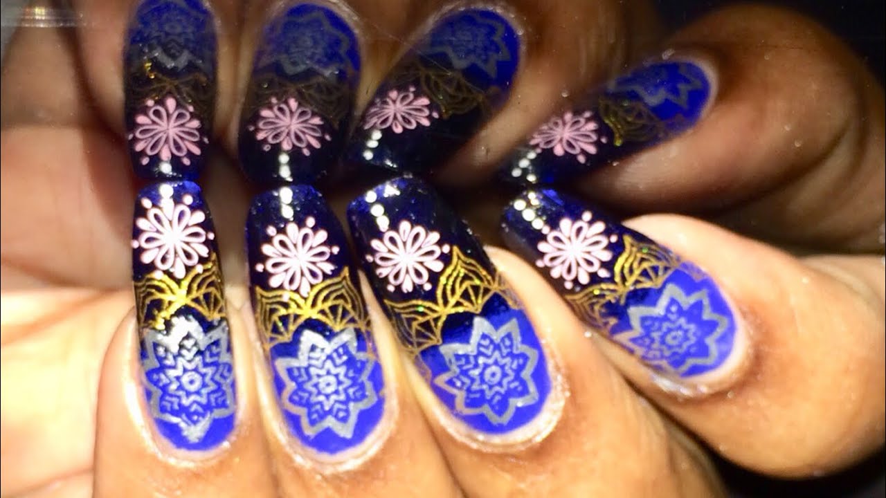 Mandala nailart/bornpretty mandala s007/layered stamping/advance stamping/BeautyBeam86