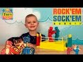 Игра Челлендж Роботы-Боксеры! БИТВА РОБОТОВ. // Rock 'em Sock 'em Robots Game unboxing