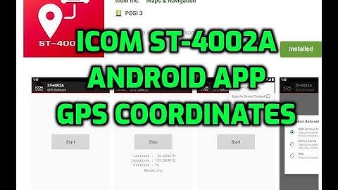 ICOM App ST-4002A- Get GPS coordinates -Free