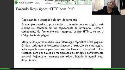 Serviços Web - Protocolo HTTP: Fazendo requisições HTTP com PHP