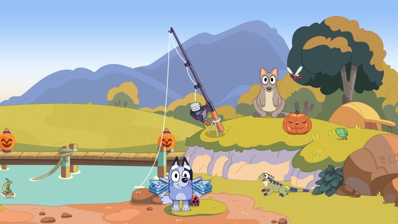 bluey fishing pole Little Kids Beach Toys Set | 9pc Sand Toys & Beach Bucket Children will love recreating Blueys adventures from the show or creating new ones of their own with these fun Everybody loves Bluey #fishing