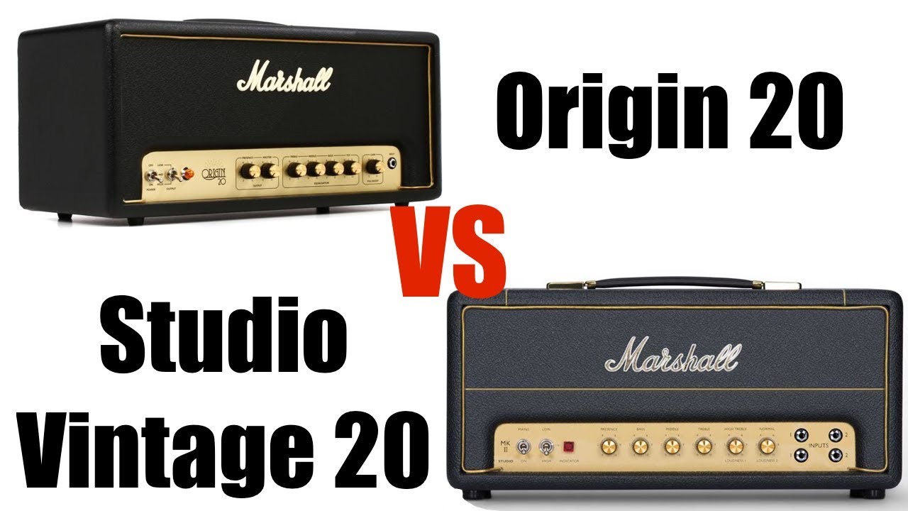 Marshall Origin 20h vs Studio Vintage 20h - YouTube