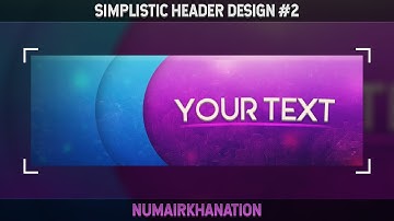 Simplistic Twitter Header Template (Free Download) | Photoshop Speedart #23