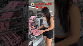 😳Ye Machine Itni Fast Basket Kaise Banati Hai? #basket #factory #machine #viralvideo #shorts #funny