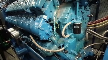 Start and stop engine MWM TCG 2020 V16 1600kW natural gas