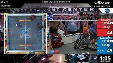 Space City : High School : High School - SF #2-1 - 1065A & 334U vs 2115P & 5013X - Auton + Driver