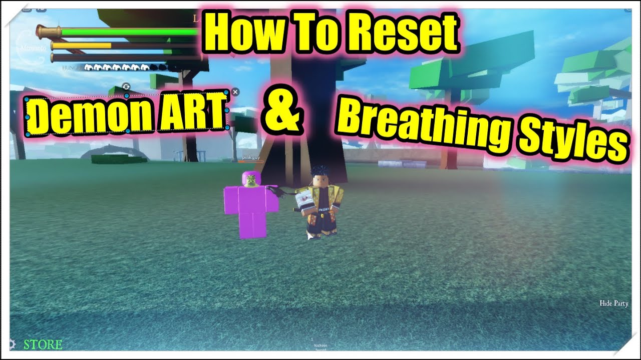 HOW TO RESET BREATHING STYLE & DEMON ART FREE RESET LOCATION DEMON SLAYER  RPG 2