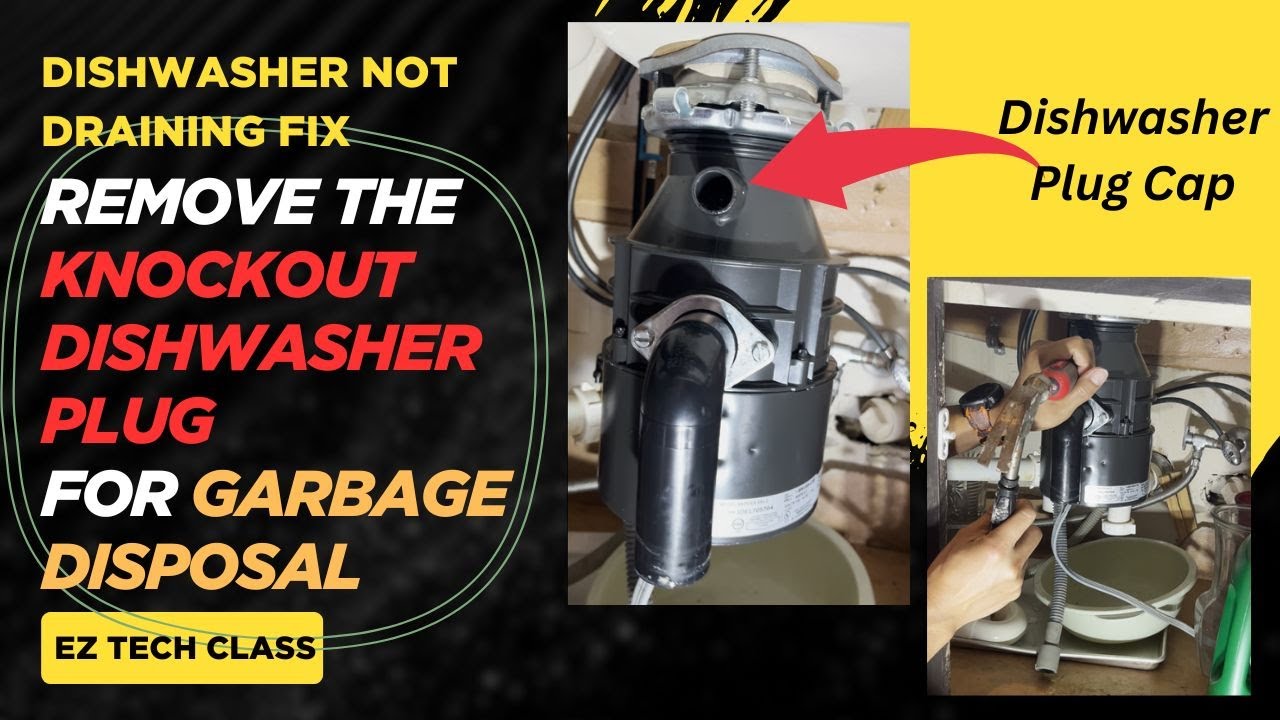 Maytag dishwasher disposal knockout plug removal