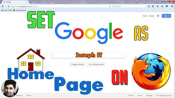 How to set google as homepage on Mozilla Firefox ӏ Mozilla Firefox homepage