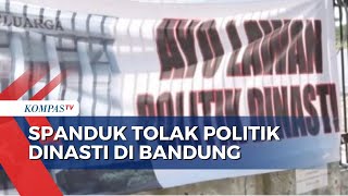 Spanduk Ayo Lawan Politik Dinasti Muncul di Kota Bandung