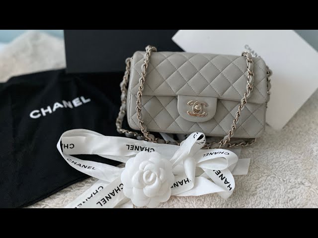 Chanel 20c Small Classic Flap Bag grey caviar in ghw, Luxury, Bags &  Wallets on Carousell