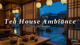 Kyoto Twilight Tea House - Soft Jazz Instrumental and Rain Sounds for Peaceful Relaxation screenshot 2