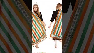 Independence Day Dupata For Womens Printed Art Silk Dupattaskrddtr12