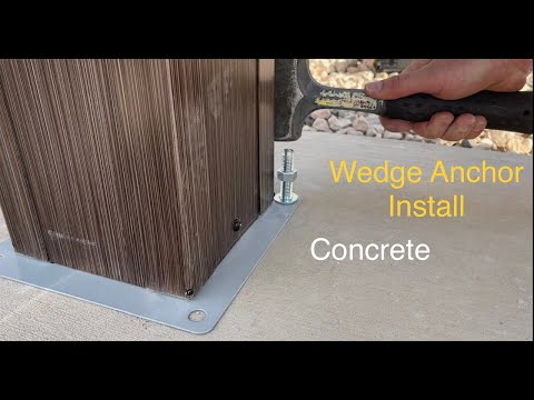 Wedge anchor into concrete DIY. How to bolt down a gazebo, shed, or structure to cement