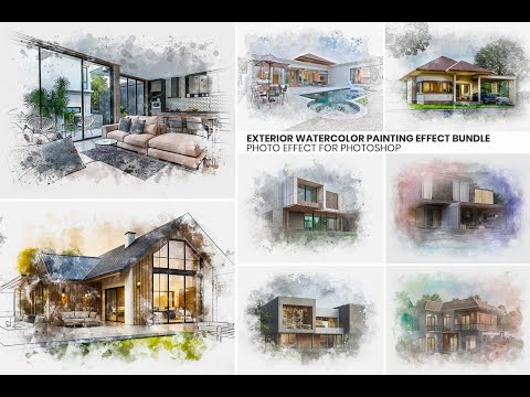 Exterior Watercolor Effect Bundle, an Action Add-On by MRI STUDIO (Thumbnail 24 of 24)