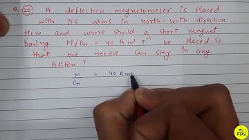 HC VERMA SOLUTION | Permanent Magnet  | Chapter 36 | Question 20 | Free  Doubt Solution .