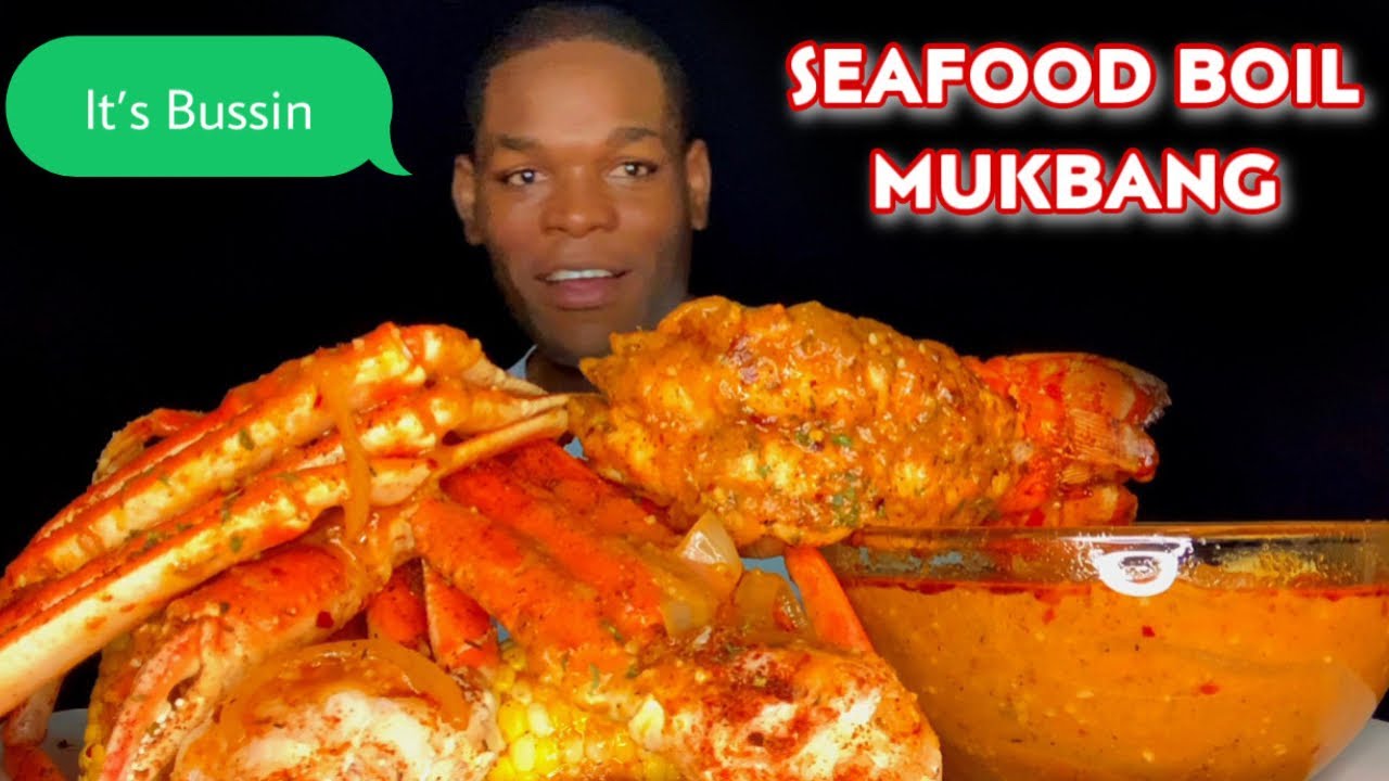 HUGE SEAFOOD BOIL MUKBANG GIANT SNOW CRAB LEGS JUICY LOBSTER TAILS