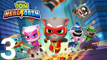 Talking Tom Hero Dash Gameplay Walkthrough Part 3 - Tutorial 2024 (iOS/Android Games)