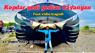 Big kite flying on Pancasila Day in Jember, Lumajang, Banyuwangi