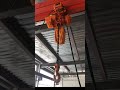 5Ton electrical chain hoists on LDA single girder Cranes beam