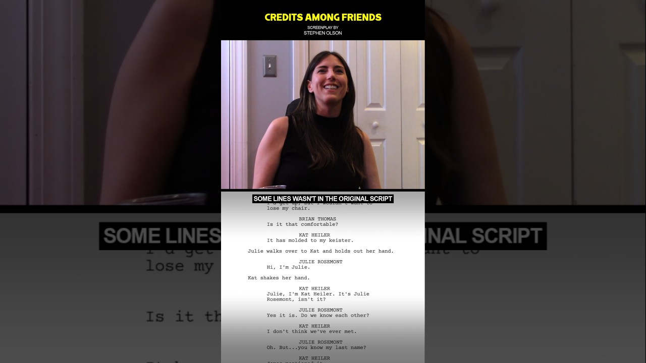 From Script to Screen: How does she know her last name? #CreditsAmongFriends