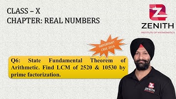 State Fundamental Theorem of Arithmetic. Find LCM of 2520 & 10530 by prime factorization.