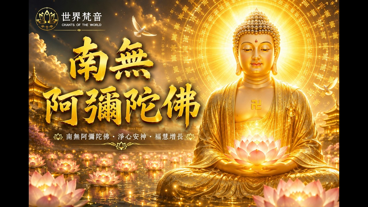 南無阿彌陀佛｜極樂淨土・萬物同生｜45分鐘療癒佛號｜安住慈悲・安心