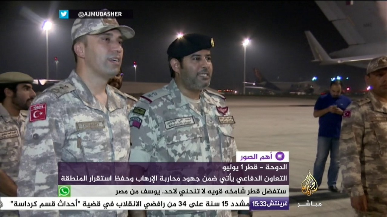 وصول دفعات تعزيزية جديدة من القوات التركية إلى قطر