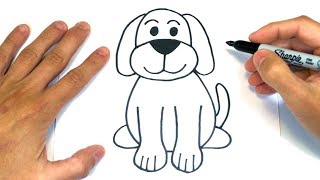 Cómo dibujar un Perro Paso a Paso | Dibujos de animales - YouTube