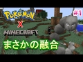 #1【Pixelmon】マイクラxポケモンの夢の融合！適当に遊んでくぞー！【マインクラフト】