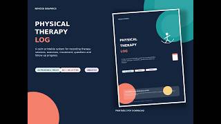 Physical Therapy Log Printable PDF, Physiotherapy Journal, Exercise Tracker, A4 US Letter