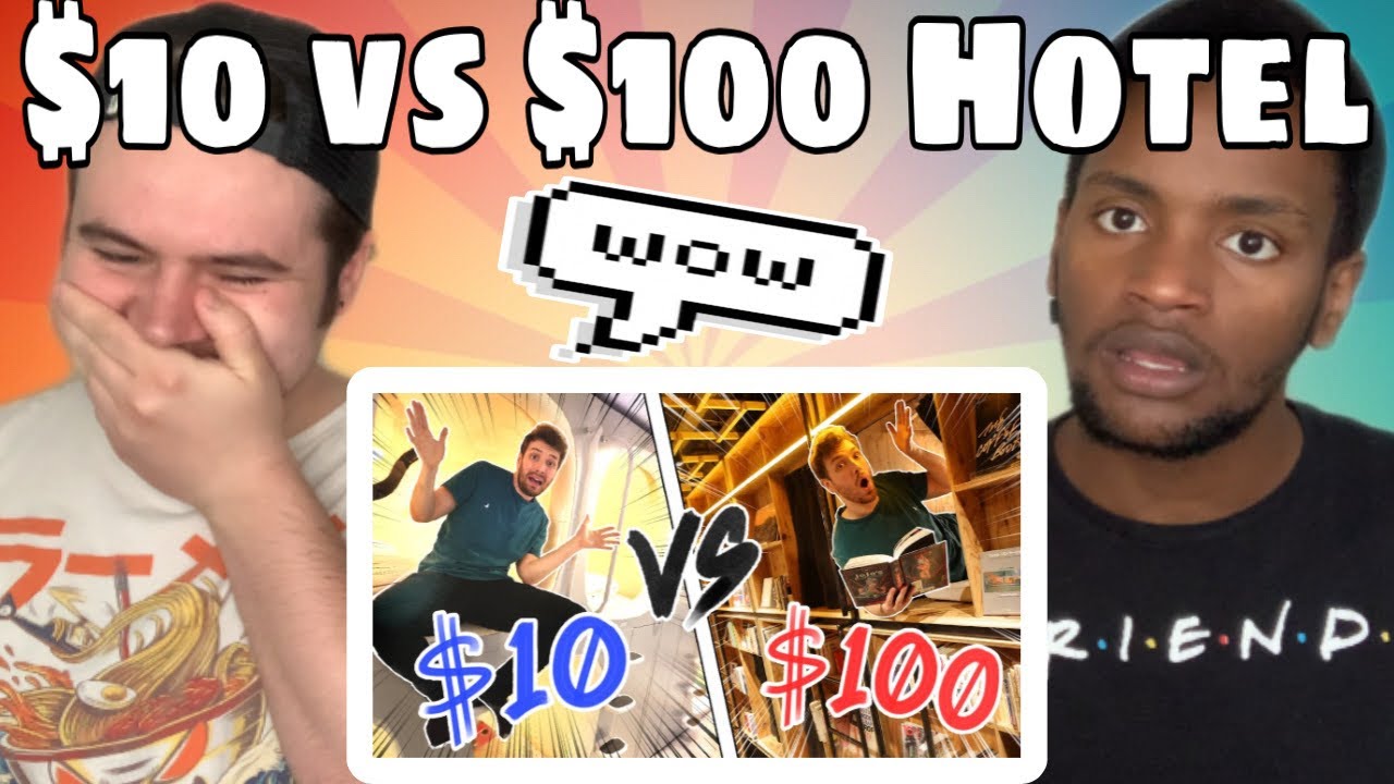 $10 Vs $100 Japanese Capsule Hotels Ft. @Abroad in Japan REACTION