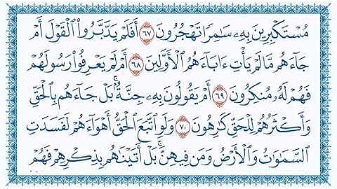 سورة المومنون 23  الحافظ علي حسن داود    رحمه الله
