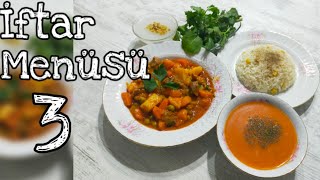 Lezzetli İftar Menüsü 3 - Un Çorbası-Orman Kebabı- Mısırlı Pilav-Pelvize Tatlısı