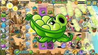 Plants vs zombies 2 Premium Sling pea Mastery Max Level