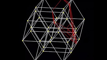 A cross section of a 5-dimensional hypercube