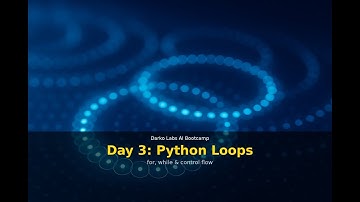 AI Bootcamp Day 3 – Mastering Python Loops (for, while, break & more)