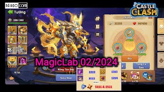 Show Rồng Lộn🐉🤣 Castle Clash Magic Lab All Code 19 Feb 2024 - Ngôi Nhà Ma Thuật Tháng 2 2024