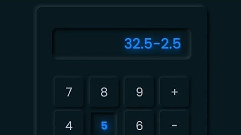 Create a neumorphism calculator using HTML CSS and JavaScript | Dark theme.