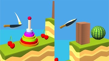 Knife Jump! Very Satisfying And Relaxing ASMR Slicing Game