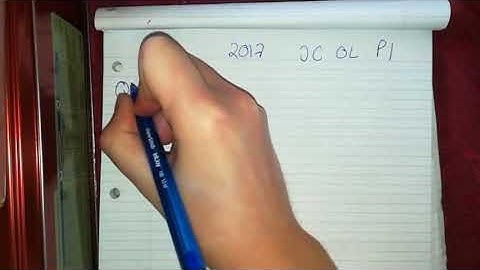 Junior cert 2017 ordinary level paper 1 question 3